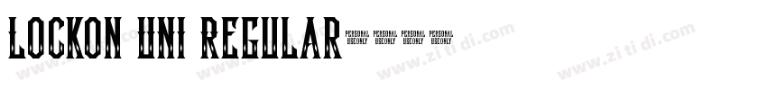Lockon UNI Regular字体转换